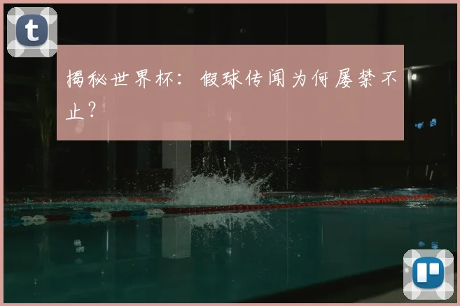 揭秘世界杯：假球传闻为何屡禁不止？